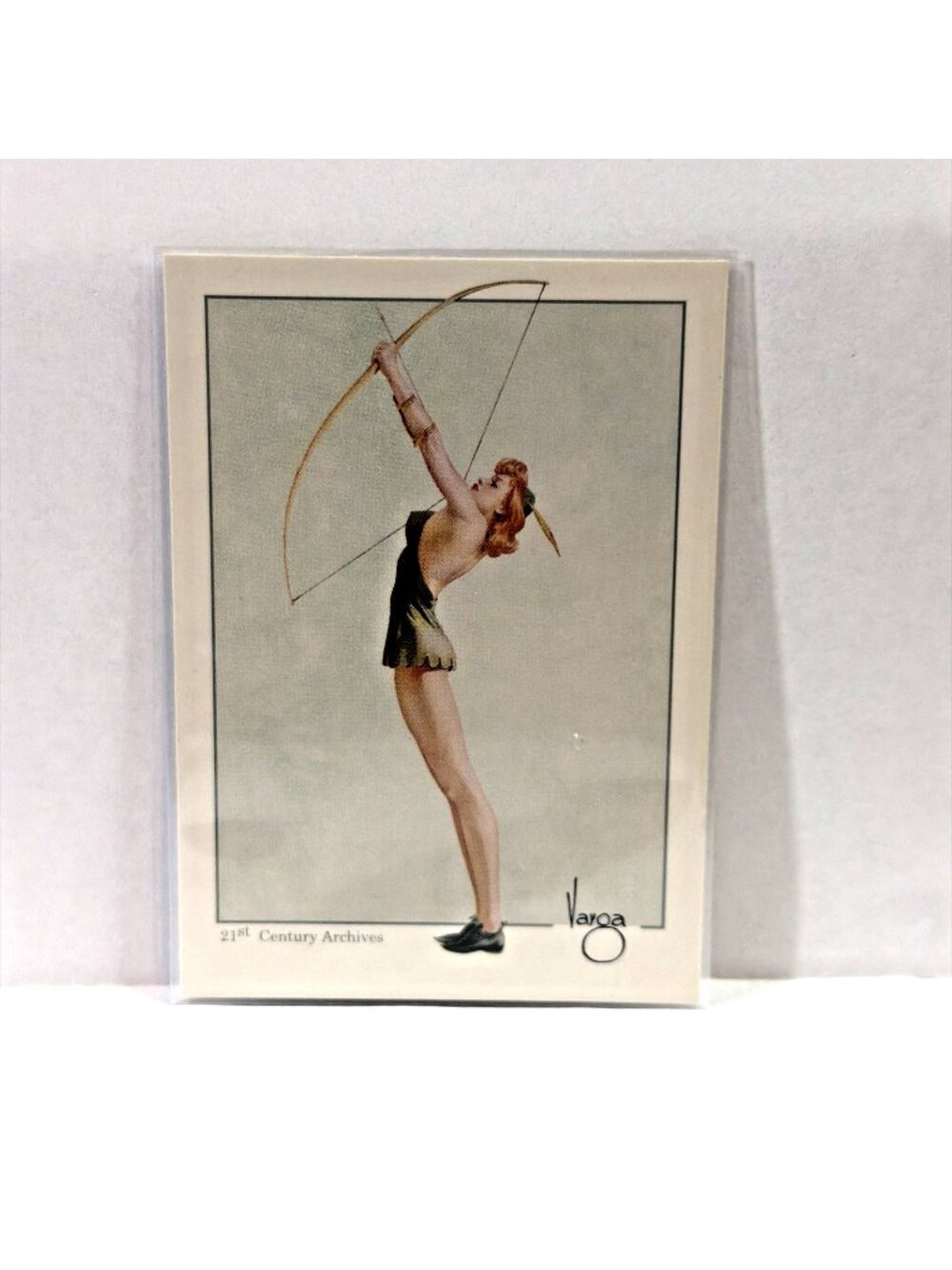 1992 Vargas Girl Pinup Art Trading Card Robin Hood Lady Calendar 8 Oct. 1941